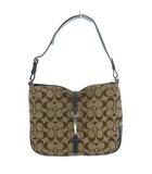 コーチ COACH ハンドバッグ 茶 ブラウン シグネチャー柄 金具付き 6091 /FF ■GY11