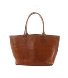 ゲンテン genten トートバッグ ハンド レザー ロゴ 茶 ブラウン ■GY18 /MQ