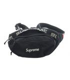 シュプリーム SUPREME 2018SS WAIST BAG ウエストポーチ ボディバッグ ショルダー ナイロンキャンバス ロゴ 黒 ブラック ■GY18 /MQ