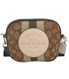 コーチ COACH ポシェット ポーチ ミニバッグ シグネチャー レザー キャンバス ベージュ 2635 /FF ■GY18