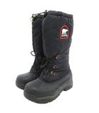 ソレル SOREL NL2134-010 スノーライオン XT ウィンターブーツ スノー ロゴ レースアップ 25cm 黒 ブラック /JS ■GY18