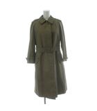 バーバリーズ Burberrys ヴィンテージ トレンチコート ステンカラー ロング ライナー付き ウール チェック カーキ /PP ■GY40