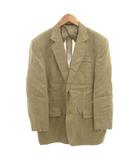 バーバリー BURBERRY テーラードジャケット ブレザー リネン混 L 緑 グリーン /FF  ■GY18