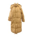 マックスマーラ ウィークエンドライン MAX MARA WEEKEND LINE ダウンコート ロング フード キャメル 40 茶 ブラウン /JS ■GY40