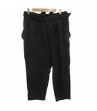 ベッドフォード BED J.W. FORD サルエルパンツ ベルベット 1 紺 ネイビー タック入り クロップド丈 17AW-B-PT-09 /FF ■GY11