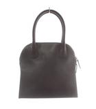 ジョルジオアルマーニ GIORGIO ARMANI ハンドバッグ ショルダー 2WAY レザー ロゴ 型押し バーガンディ /XZ ■GY11