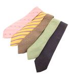 ネクタイ 5本セット まとめ 絹 シルク ストライプ 総柄 マルチカラー /JS ■GY17