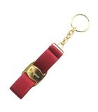 サルヴァトーレフェラガモ Salvatore Ferragamo ヴァラリボン キーリング キーホルダー ロゴ ゴールド金具 赤 レッド /XZ ■GY11