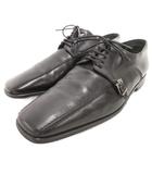 ルイヴィトン LOUIS VUITTON ダービーシューズ ビジネス ベルテッド レザー ダミエ 5.5 黒 ブラック /JS ■GY18