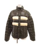 モンクレール MONCLER EVE イヴ ダウンジャケット ブルゾン ライン 2 白 ホワイト カーキ /JS ■GY18