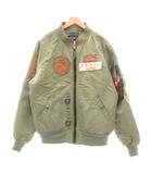 アルファ ALPHA 50周年記念 アニバーサリーモデル フライトジャケット N-2B 中綿 ナイロン XL カーキ系 /UO