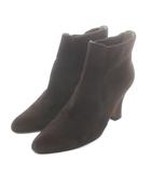 サルヴァトーレフェラガモ Salvatore Ferragamo ショートブーツ スエード ポインテッドトゥ ハイヒール 5.5 23㎝ 茶色 ブラウン /XZ ■GY11