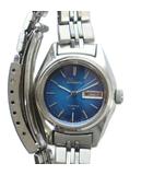 セイコー SEIKO 2206-0500 腕時計 ウォッチ 自動巻き デイト カレンダー付き 青文字盤 17石 シルバー色 ■GY18 /MQ