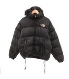 ザノースフェイス THE NORTH FACE ヌプシ ダウンジャケット ロゴ リップストップ 黒 ブラック /JS ■GY18