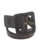 マルタンマルジェラ 11 Martin Margiela 11 ベルト レザー バックル スクエア 90 茶色 ブラウン /XZ ■GY17