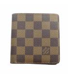 ルイヴィトン LOUIS VUITTON M60929 ダミエ ポルトビエ 6カルトクレディ 二つ折り財布 ウォレット 札入れ ロゴ 茶 ブラウン ■GY17 /MQ ■OH