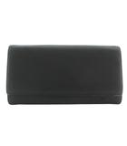 バーバリー BURBERRY 長財布 二つ折り レザー 総柄 ロゴ 黒 ブラック /XZ ■GY11