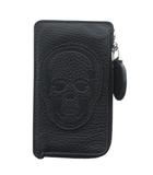 モラビト MORABITO ルシアンペラフィネ lucien pellat finet コインケース カードケース フラグメントケース レザー 髑髏 スカル ロゴ 黒 ブラック /XZ ■GY17