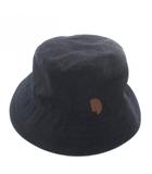 エルメス HERMES フレッド クルー カルーゼル 帽子 バケットハット バケハ デニム ワッペン 57 インディゴ 紺 ネイビー /XZ ■OH ■GY17