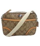 コーチ COACH シグネチャー ショルダーバッグ 斜め掛け クロスボディ PVC 茶 ブラウン /GV ■GY17