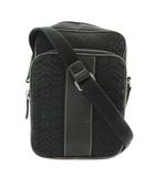 コーチ COACH ショルダーバッグ キャンバス レザー ミニシグネチャー 総柄 ロゴ 黒 ブラック 4274 /XZ ■GY11