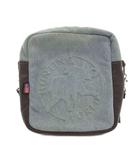 ハンティングワールド HUNTING WORLD ショルダーバッグ 斜め掛け USA製 デニム地 切替 ライトブルー /YJ ■GY18