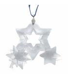 スワロフスキー SWAROVSKI オーナメント ペンダントトップ チャーム クリスタル 星形 スター スノーフレーク クリア /XZ ■GY18