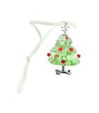 スワロフスキー SWAROVSKI キーホルダー オーナメント ツリー チャーム クリア 緑 グリーン ■GY18 /MQ