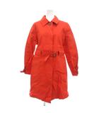 オールドイングランド OLD ENGLAND マッキントッシュ MACKINTOSH 別注 ステンカラーコート ゴム引き 36 オレンジ系 /UO ■GY18