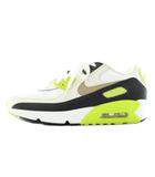 ナイキ NIKE エア マックス 90 AIR MAX 90 スニーカー レザー ローカット US7Y 25㎝ 白 ホワイト 黄色 イエロー HF6358-103 /XZ ■GY11