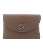 コーチ COACH カードケース 名刺入れ コインケース レザー 恐竜 レキシー ターンロック 茶色 ブラウン /XZ ■GY18