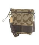 コーチ COACH 10129 ショルダーバッグ 斜めがけ ロゴ キャンバス 茶 ブラウン ■GY18 /MQ