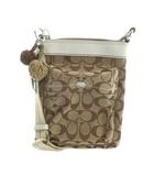 コーチ COACH 7082 ショルダーバッグ 斜めがけ ロゴ シグネチャー 茶 ブラウン ■GY18 /MQ