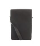 ショルダーバッグ 斜めがけ レザー ロゴ 茶 ブラウン ■GY18 /MQ