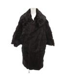 ミツコシ MITSUKOSHI 三越 和装 着物コート ファー 毛皮 ミンク ミドル ハーフ 茶 ブラウン /UO ■GY11