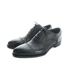 シェットランドフォックス SHETLANDFOX ビジネスシューズ レザー 革靴 ロゴ 内羽根 スクエアトゥ 8.5 26.5cm 黒 ブラック ■GY11 /MQ