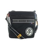 カステルバジャック CASTELBAJAC 049103 ショルダーバッグ 斜めがけ ロゴ レザー 黒 ブラック ■GY18 /MQ