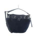 ケイトスペード KATE SPADE ハンドバッグ ショルダー 2WAY ボア レザー ロゴ 紺 ネイビー ■GY18 /MQ