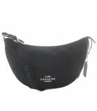 コーチ COACH ペース ショルダーバッグ キャンバス レザー シグネチャー 総柄 ロゴ シルバー金具 黒 ブラック CT822 /XZ ■GY18