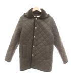 マッキントッシュ MACKINTOSH CROCKETFORD EX キルティング フーデッドコート 中綿 ウール 襟コーデュロイ 36 カーキ系 /UO ■GY18