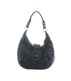 ディーゼル DIESEL トートバッグ ハンド ロゴ レザー 黒 ブラック ■GY18 /MQ