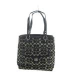 コーチ COACH F19262 トートバッグ ハンド ロゴ シグネチャー キャンバス レザー 黒 ブラック ■GY11 /MQ