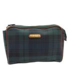 ポロ ラルフローレン POLO RALPH LAUREN セカンドバッグ クラッチ ロゴ 金具 ブラックウォッチ チェック 緑 グリーン /FF ■GY18