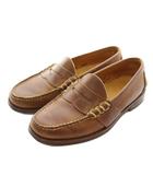 ポロ バイ ラルフローレン Polo by Ralph Lauren コインローファー ビジネスシューズ 革靴 レザー 7 25cm 茶色 ブラウン /XZ ■GY18