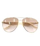 プラダ PRADA 眼鏡 サングラス メタルフレーム グラデーション ティアドロップ ツーブリッジ ロゴ 三角プレート 60□13-140 白 ホワイト ゴールド色 SPR53Q /XZ ■OH ■GY18