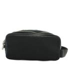 セカンドバッグ クラッチバッグ ナイロン Wファスナー 黒 ブラック /XZ ■GY18