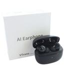  Vtrans ブイトランス AI Earphone 翻訳 ワイヤレスイヤホン イヤフォン 黒 ブラック 箱付き 家電 /MW ■GY18