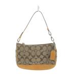 コーチ COACH 6094 ハンドバッグ キャンバス レザー シグネチャー ロゴ 茶 ブラウン ■GY18 /MQ