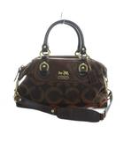 コーチ COACH 12947 トートバッグ ショルダー 2WAY ハンド ロゴ オプアート 茶 ブラウン ■GY18 /MQ