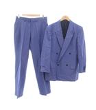 イヴサンローラン YVES SAINT LAURENT HAMAI セットアップ スーツ テーラードジャケット スラックス 紫 パープル ダブルブレスト ピークドラペル 長袖 /NU ■GY18